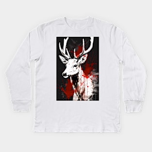 European Fallow Deer Kids Long Sleeve T-Shirt